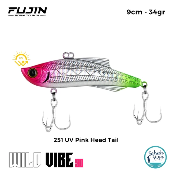 Fujin Wild Vibe 9cm 34gr Vibrasyon Suni Yem 251 UV Pink Head Tail ürün görseli 1