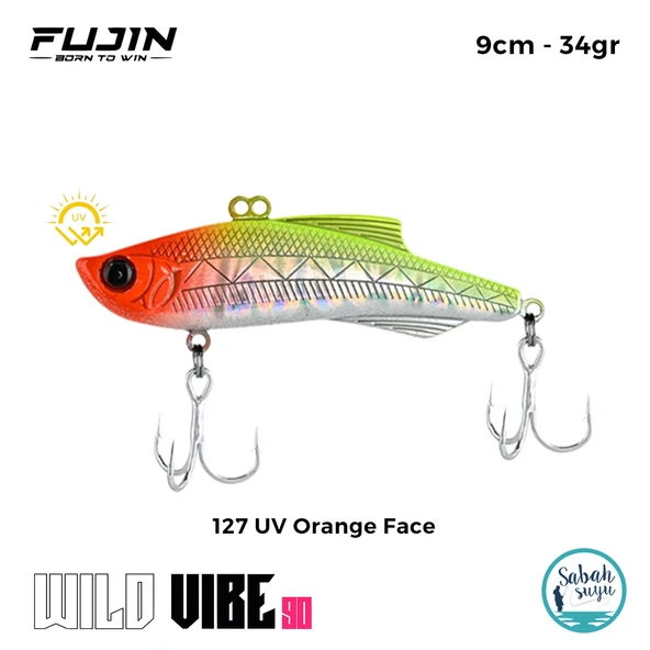 Fujin Wild Vibe 9cm 34gr Vibrasyon Suni Yem 127 UV Orange Face ürün görseli 1