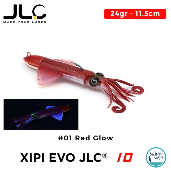 JLC Xipi Evo 10 Set 24gr 11.5cm #01 Red Glow Silikon Kalamar ürün görseli 1