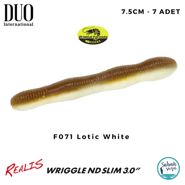 Duo Realis Wriggle ND Slim 3" 7.5cm (7 Adet) F071 Lotic White ürün görseli 1