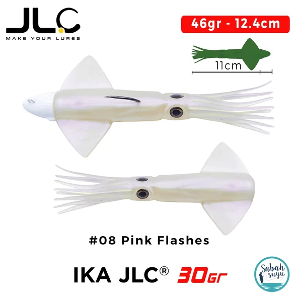 JLC IKA 30 Combo Set 46gr 12.4cm #08 Pink Flashes (2+1) Silikon Kalamar ürün görseli 1