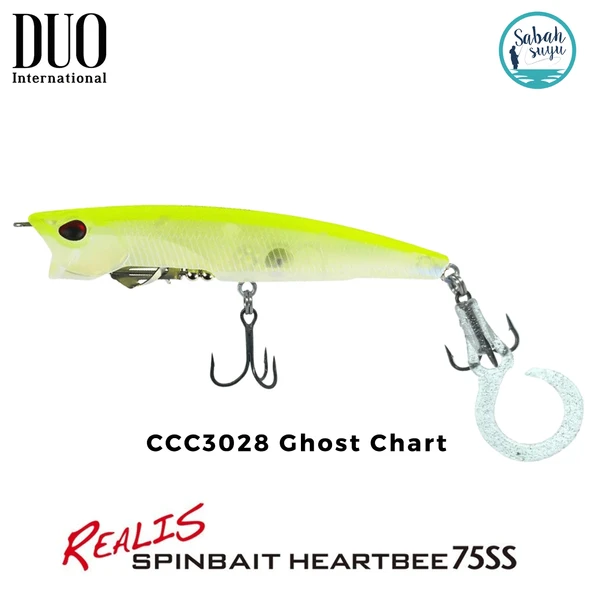 Duo Realis Spinbait Heartbee 75SS CCC3028 Ghost Chart ürün görseli 1
