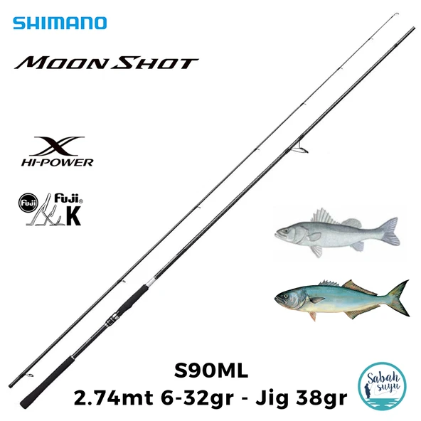 Shimano Moonshot S90ML 2.74mt 6-32gr Jig38gr (2P) Spin Kamış ürün görseli 1