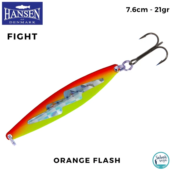 Hansen Fight Kaşık 7.6cm 21gr Orange Flash ürün görseli 1
