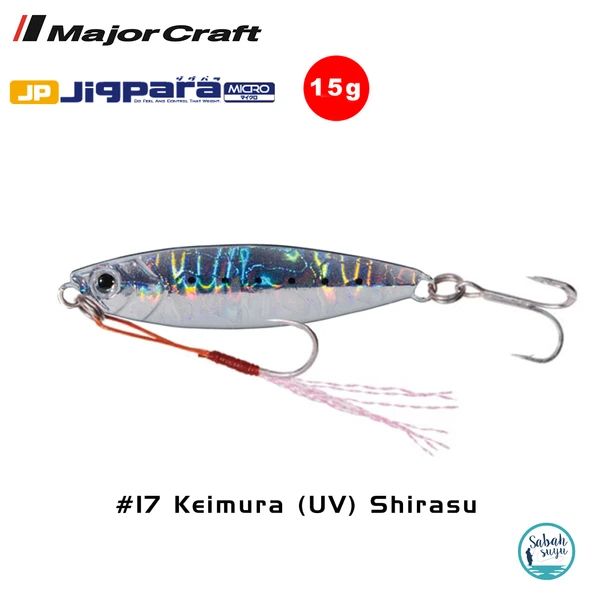 Major Craft Jigpara Micro JPM-15gr 60mm #17 Keimura (UV) Shirasu ürün görseli 1