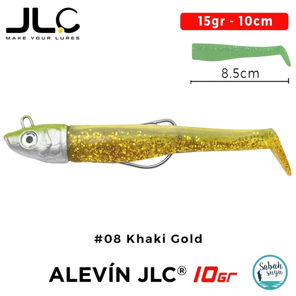 JLC Alevin Set 15gr 10cm #08 Khaki Gold Silikon Balık ürün görseli 1