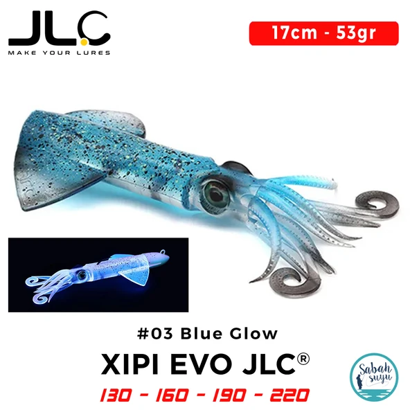 JLC Xipi Evo Yedek Gövde 17cm 53gr #03 Blue Glow Silikon Kalamar ürün görseli 1