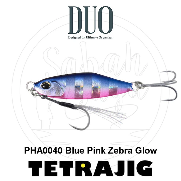 Duo Tetra Works Tetrajig 5gr. PHA0040 Blue Pink Zebra Glow LRF Suni Yem ürün görseli 1