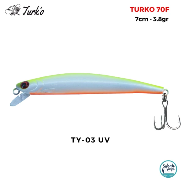 Turko 70mm 3.8gr Maket Balık TY-03 UV ürün görseli 1