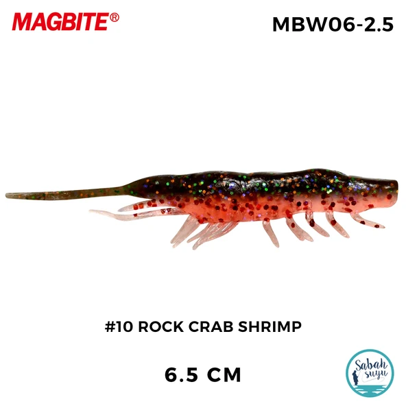 Magbite Snatch Bite Shrimp 6.5cm #10 Rock Crab Shrimp (6 Adet) ürün görseli 1
