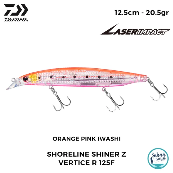 Daiwa SLS-Z Vertice R 125F-LI 12.5cm 20.5gr LI Orange Pink Iwashi ürün görseli 1
