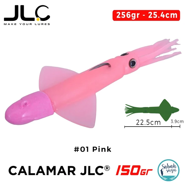 JLC Calamar 150 Set 26.4cm 256gr #01 Pink Silikon Kalamar ürün görseli 1
