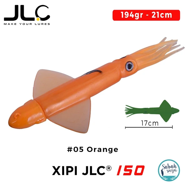 JLC Xipi 150 Set 194gr 21cm #05 Orange Silikon Kalamar ürün görseli 1