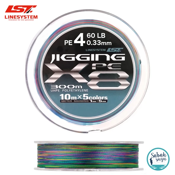 Linesystem Jigging X8 İp Misina PE 4.0 0.33mm 60lb 300mt ürün görseli 1