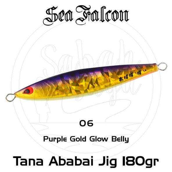 Sea Falcon Ababai Jig 180gr 06 Purple Gold Glow Belly ürün görseli 1