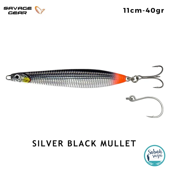 Savage Gear Surf Seeker 11cm 40gr Kaşık Yem Silver Black Mullet ürün görseli 1
