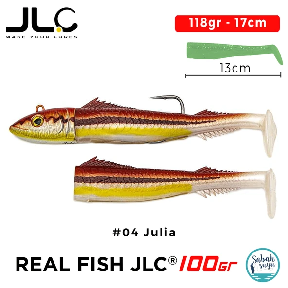 JLC Real Fish 100 Combo Set 118gr 17cm #04 Julia (2+1) Silikon Balık ürün görseli 1