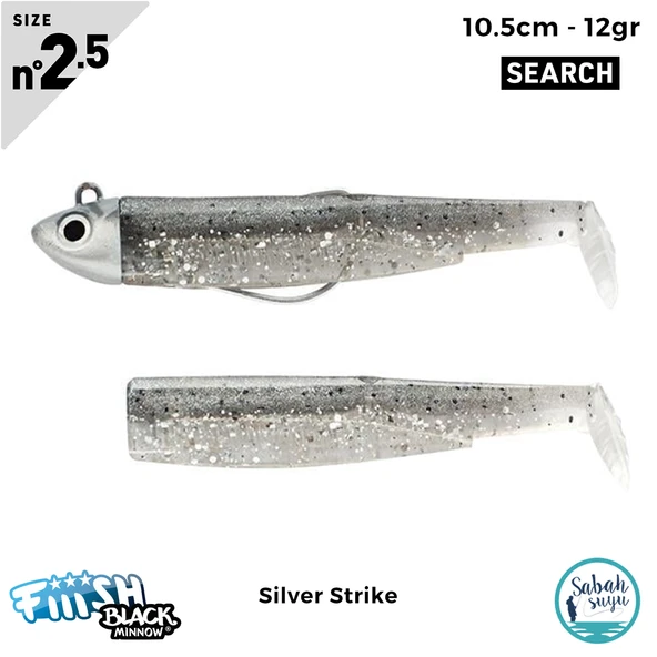 Fiiish Black Minnow BM105/2.5 BM3084 Combo Search 10.5cm 12gr Silver Strike ürün görseli 1