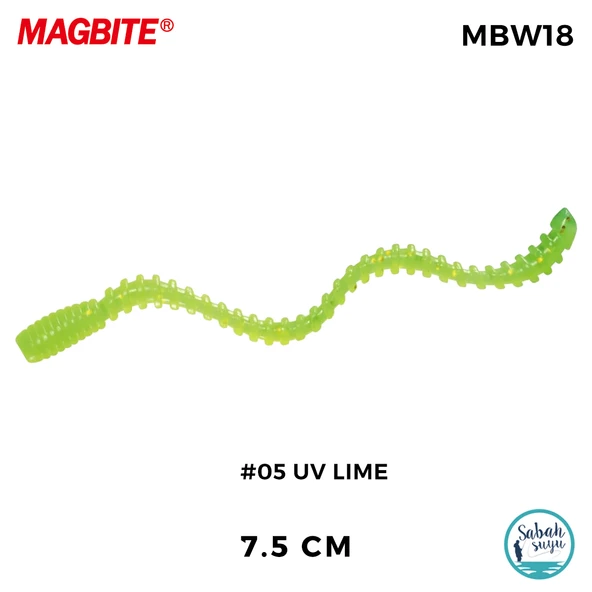 Magbite Tai Rubber Bug 7.5cm #05 UV Lime Kokulu Silikon Kurt (5 Adet) ürün görseli 1