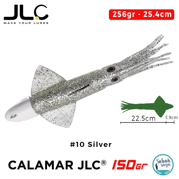 JLC Calamar 150 Set 26.4cm 256gr #10 Silver Silikon Kalamar ürün görseli 1