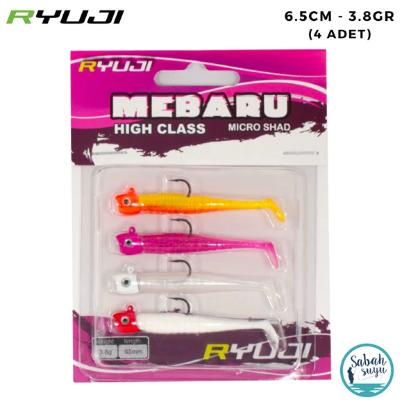 Ryuji Micro Shad 6.5cm 3.8gr Sky Mix (4 Adet) ürün görseli 1
