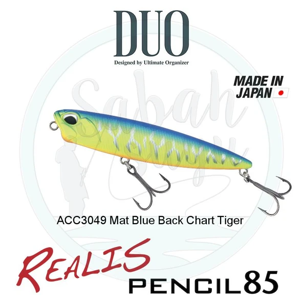 Duo Realis Pencil 85 ACC3049 Mat Blue Back Chart Tiger ürün görseli 1