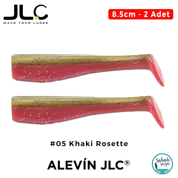JLC Alevin 8.5cm 5gr #05 Khaki Rosette Silikon Kuyruk (2 Adet) ürün görseli 1