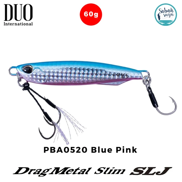 Duo Drag Metal Slim SLJ Jig 60gr 84mm PBA0520 Blue Pink ürün görseli 1