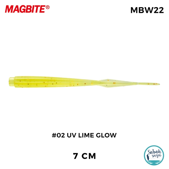 Magbite Jamming 7cm #02 UV Lime Glow Kokulu Silikon Yem (7 Adet) ürün görseli 1