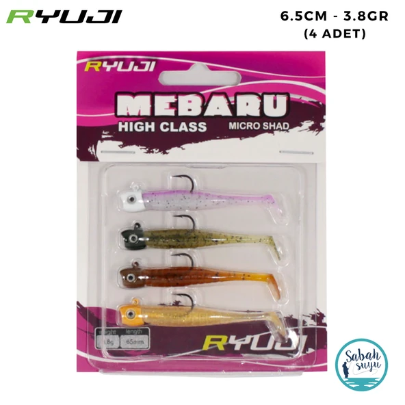 Ryuji Micro Shad 6.5cm 3.8gr Natural Mix (4 Adet) ürün görseli 1