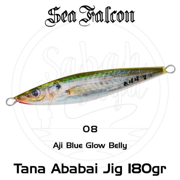 Sea Falcon Ababai Jig 180gr 08 Aji Blue Glow Belly ürün görseli 1