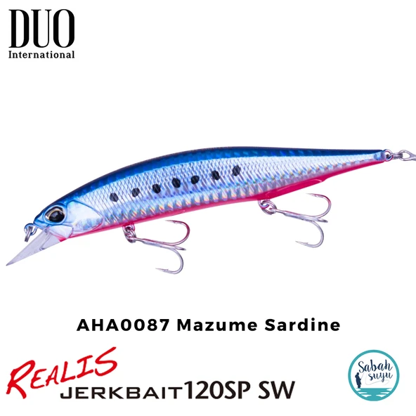 Duo Realis Jerkbait 120SP SW AHA0087 Mazume Sardine ürün görseli 1