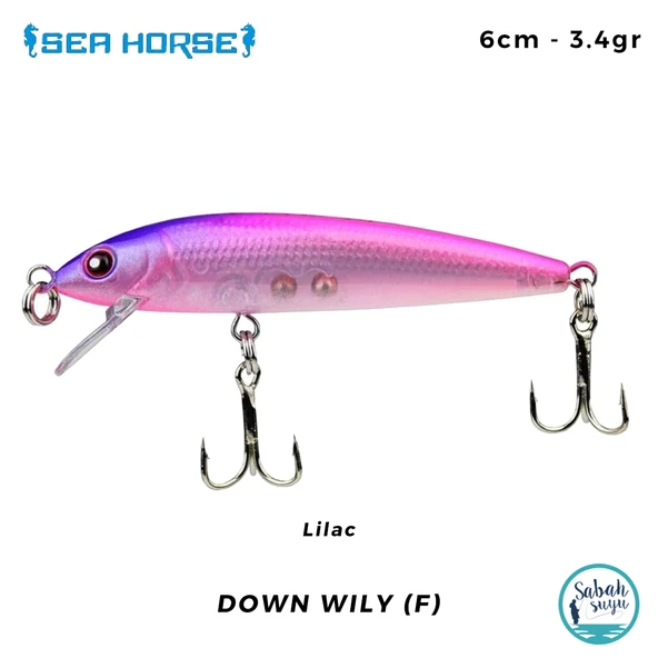 Sea Horse Down Wily (F) 6cm 3.4gr Lilac ürün görseli 1
