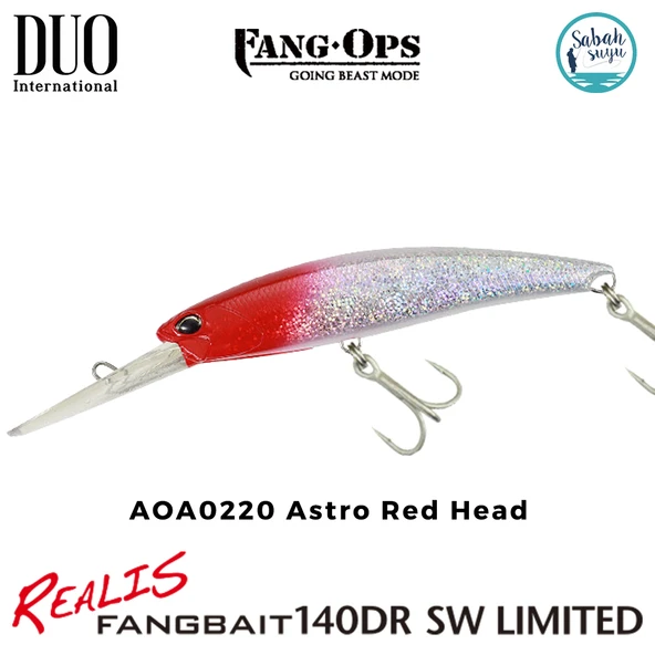 Duo Realis Fang Bait 140DR SW AOA0220 Astro Red Head ürün görseli 1
