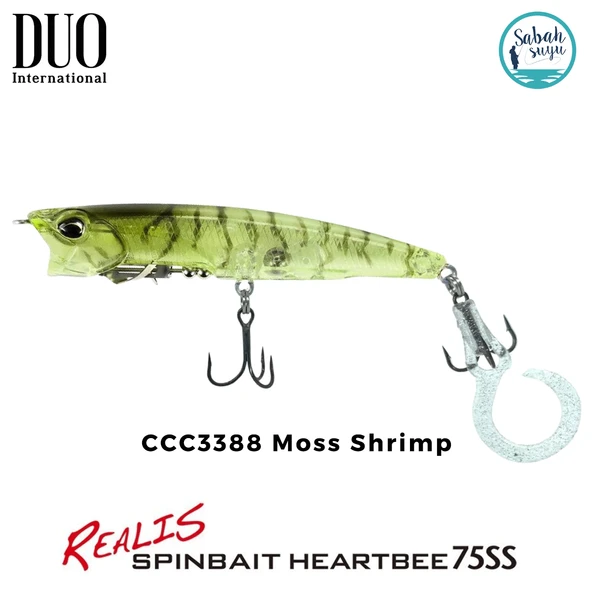 Duo Realis Spinbait Heartbee 75SS CCC3388 Moss Shrimp ürün görseli 1