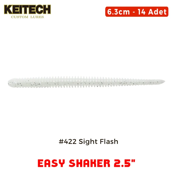 Keitech Easy Shaker 6.3cm (2.5") #422 Sight Flash Silikon Kurt ürün görseli 1