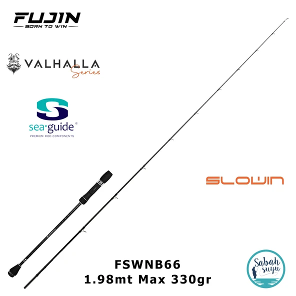 Fujin Valhalla Slowin FSWNB66 1.98mt 330gr (S2P) Tetikli Slow Jigging Kamış ürün görseli 1