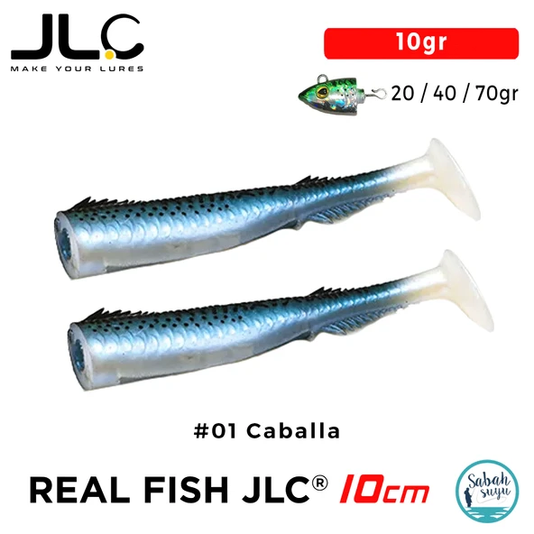 JLC Real Fish 10cm 10gr #01 Caballa Silikon Kuyruk (2 Adet) ürün görseli 1