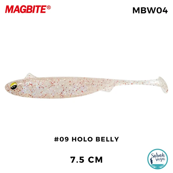 Magbite Snatch Bite Shad 7.5cm #09 Holo Belly Silikon Balık (5 Adet) ürün görseli 1