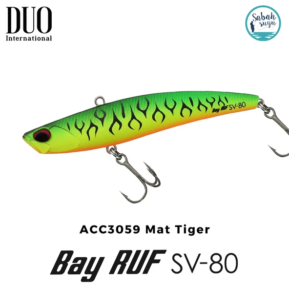 Duo Bay Ruf SV 80 8cm 15gr ACC3059 Mat Tiger Vibrasyon Maket Balık ürün görseli 1