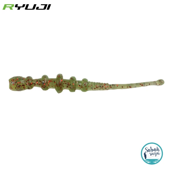 Ryuji Tipsy Worm 5.8cm Silikon LRF Kurt Green Chartreuse ürün görseli 1