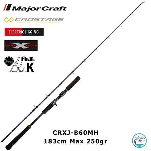 Major Craft Crostage CRXJ-B60MH 183cm Max 250gr (S2P) Tetikli Jigging Kamış ürün görseli 1
