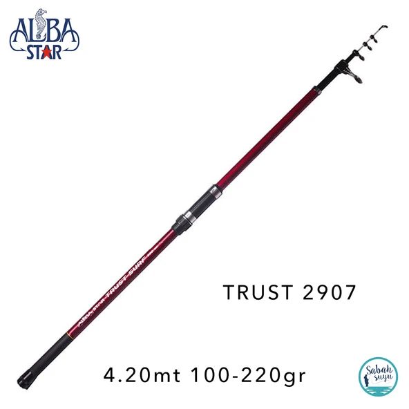 Albastar 2907 Trust 4.20mt 100-220gr Teleskopik Surf Kamış ürün görseli 1