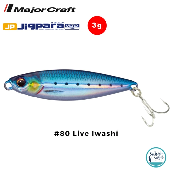 Major Craft Jigpara Micro JPM-3gr 30mm #80 Live Iwashi ürün görseli 1
