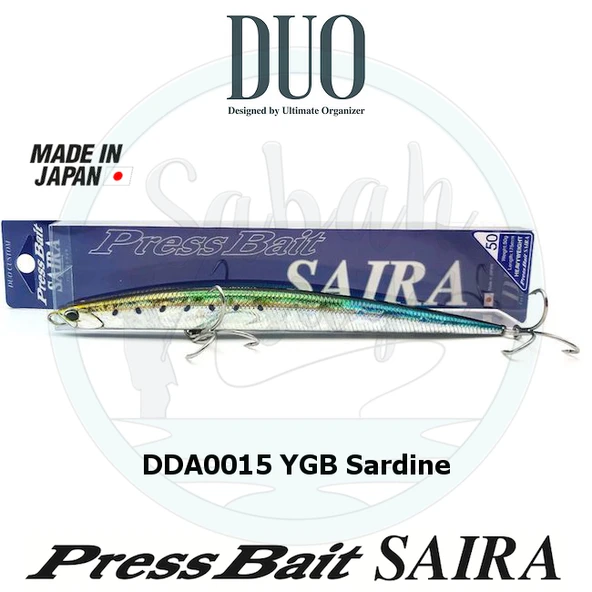 Duo Press Bait Saira 175 DDA0015 YGB Sardine ürün görseli 1