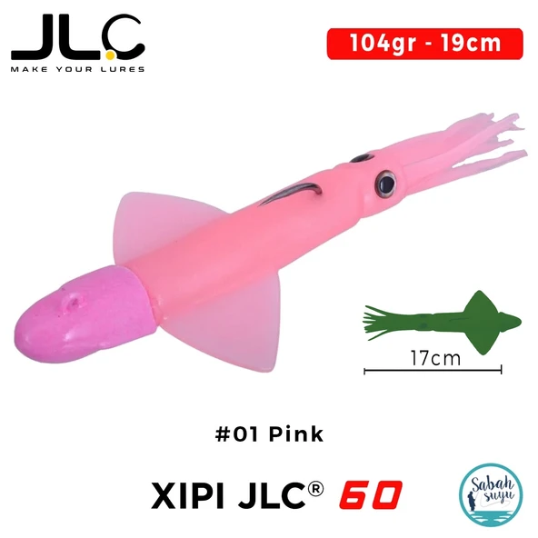 JLC Xipi 60 Set 104gr 19cm #01 Pink Silikon Kalamar ürün görseli 1