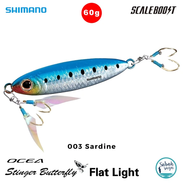 Shimano Stinger Butterfly Flat Light Jig 60gr 77mm 003 Iwashi ürün görseli 1