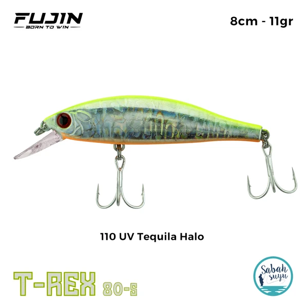 Fujin T-Rex 80S 8cm 11gr Maket Balık 110 UV Tequila Halo ürün görseli 1