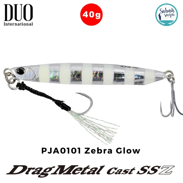 Duo Drag Metal Cast Super Slim SSZ Jig 40Gr. PJA0101 Zebra Glow ürün görseli 1