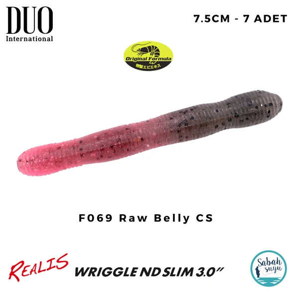 Duo Realis Wriggle ND Slim 3" 7.5cm (7 Adet) F069 Raw Belly CS ürün görseli 1
